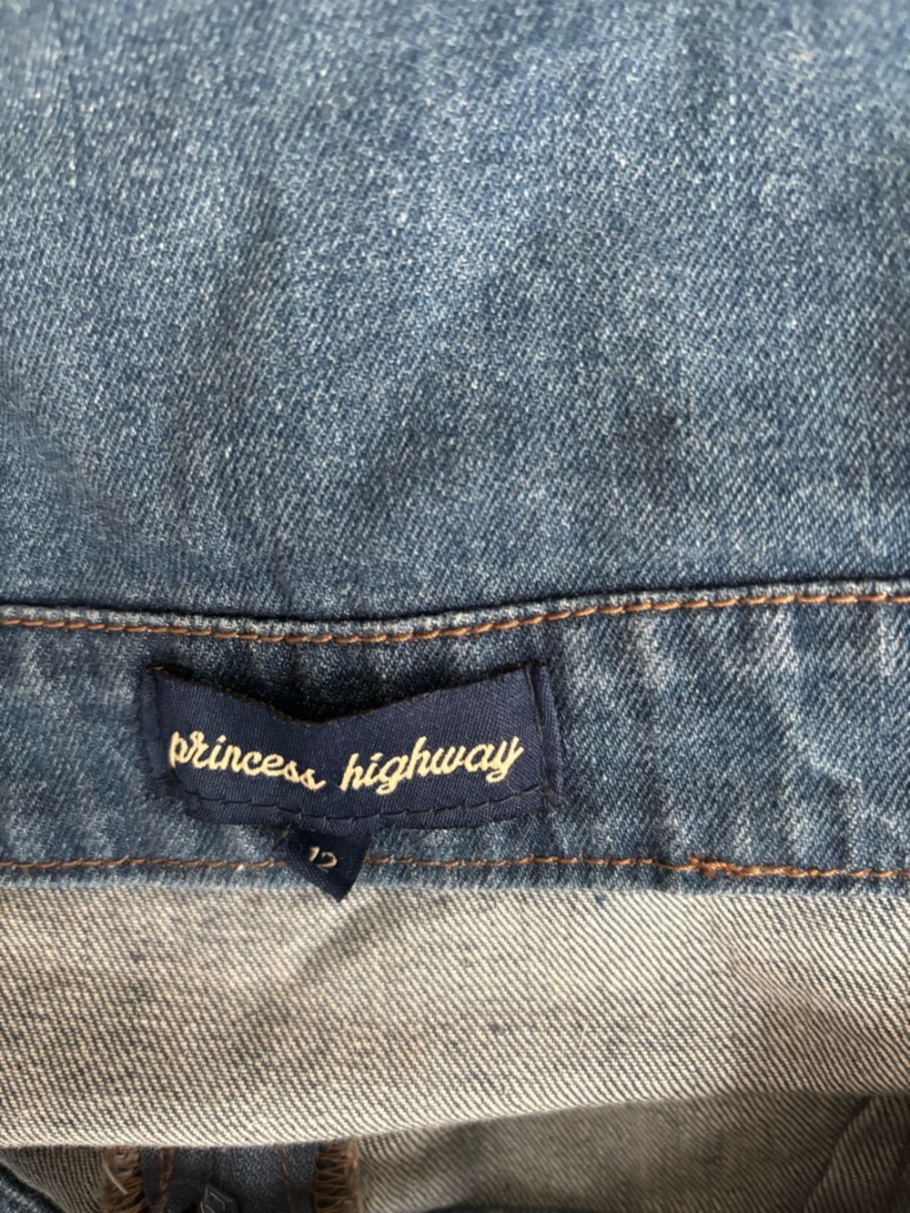 Princess Highway Blue Denim Jacket with Navy Label - Picture 2 of 10